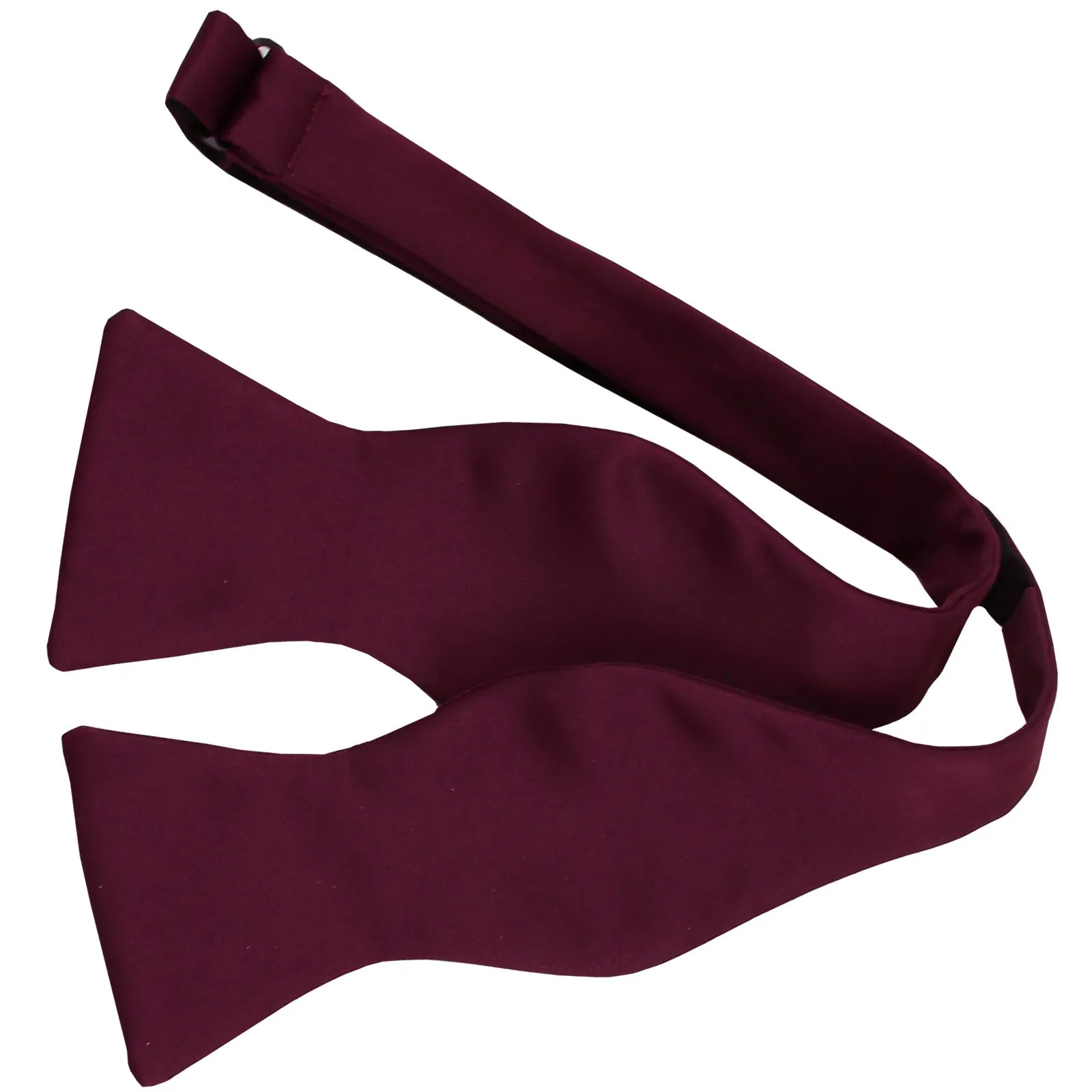 New Men's 100% Polyester Solid Formal Self-tied Bow Tie Only
