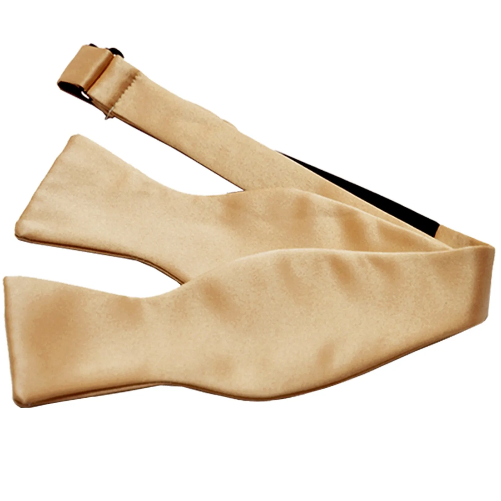 New Men's 100% Polyester Solid Formal Self-tied Bow Tie Only