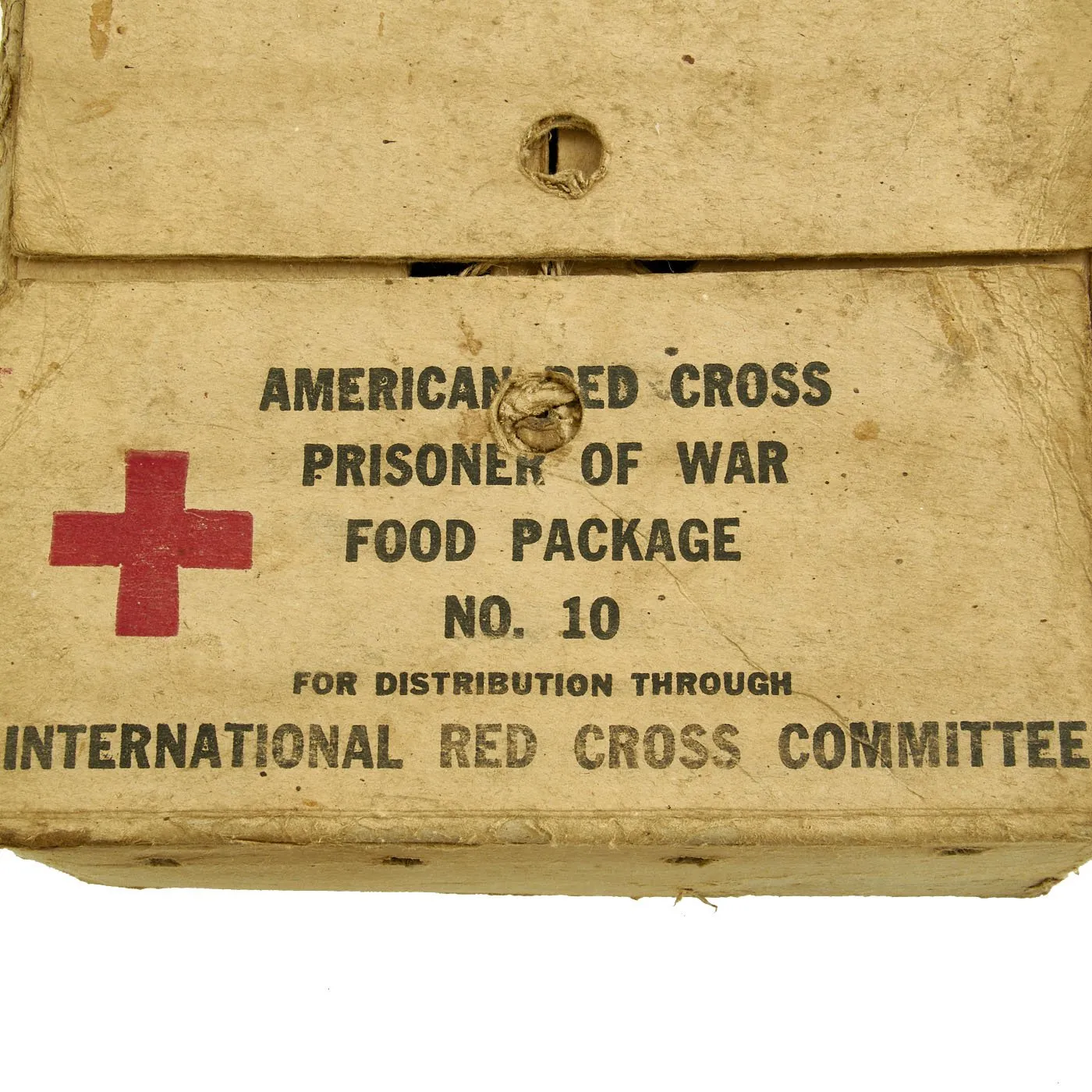 Original U.S. WWII American Red Cross Prisoner of War Food Package No. 10