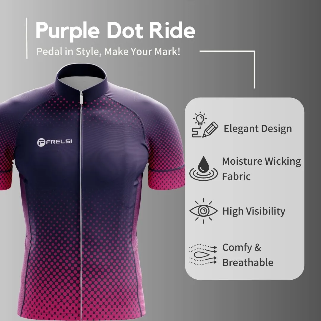 Purple Dot Ride | Men's Short Sleeve Cycling Set