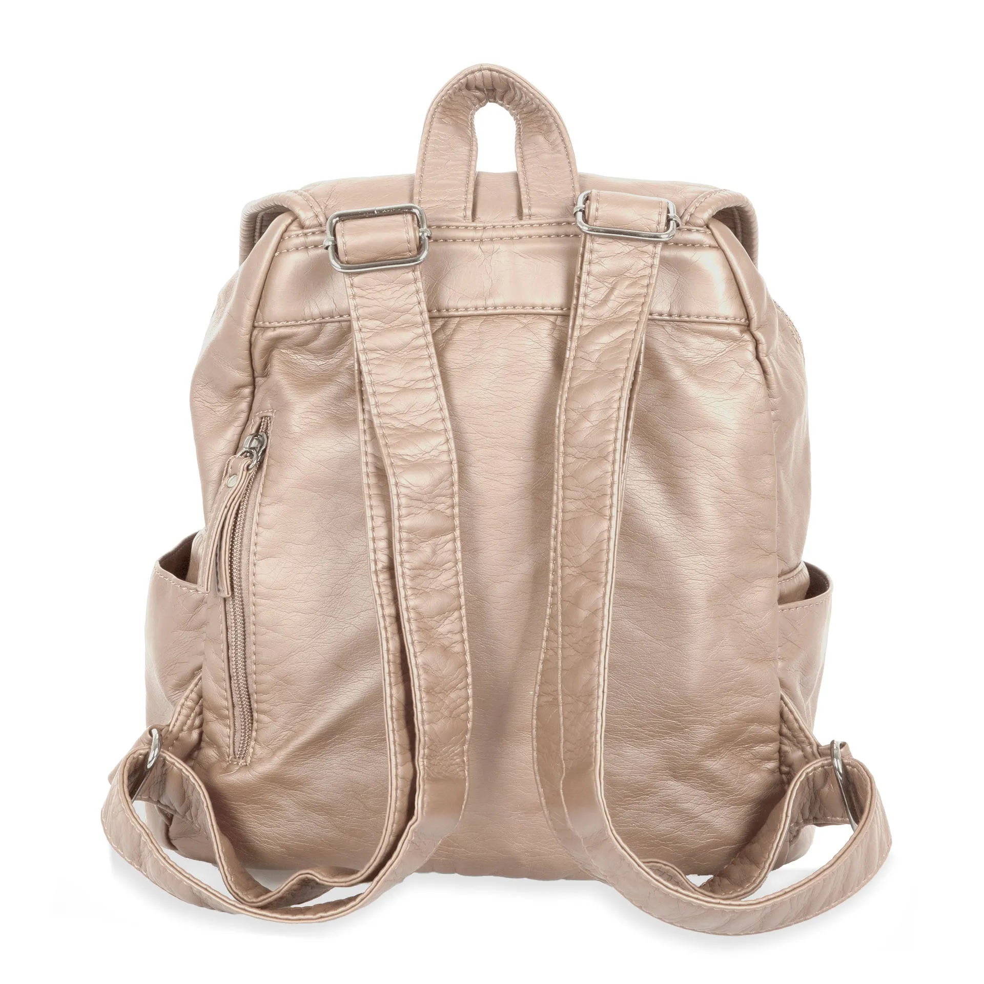 Quilted Flap Backpack