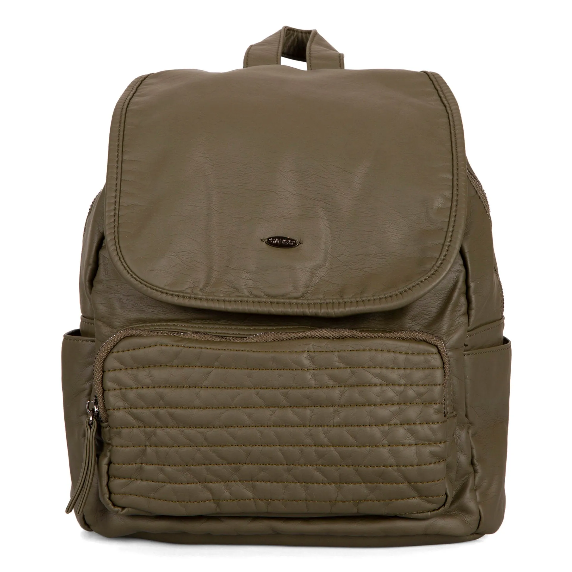 Quilted Flap Backpack
