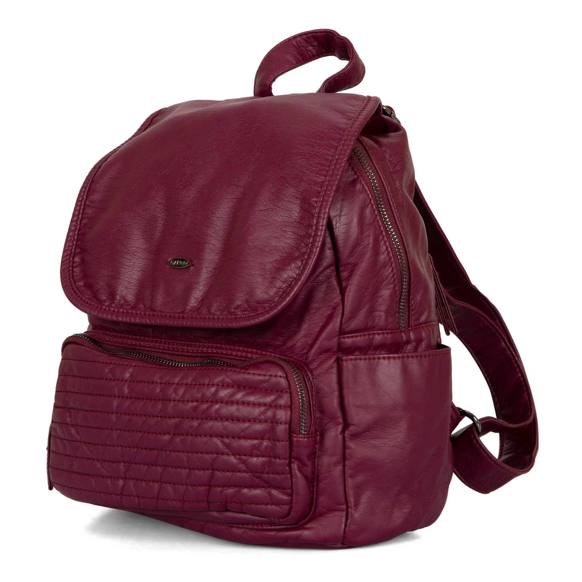 Quilted Flap Backpack