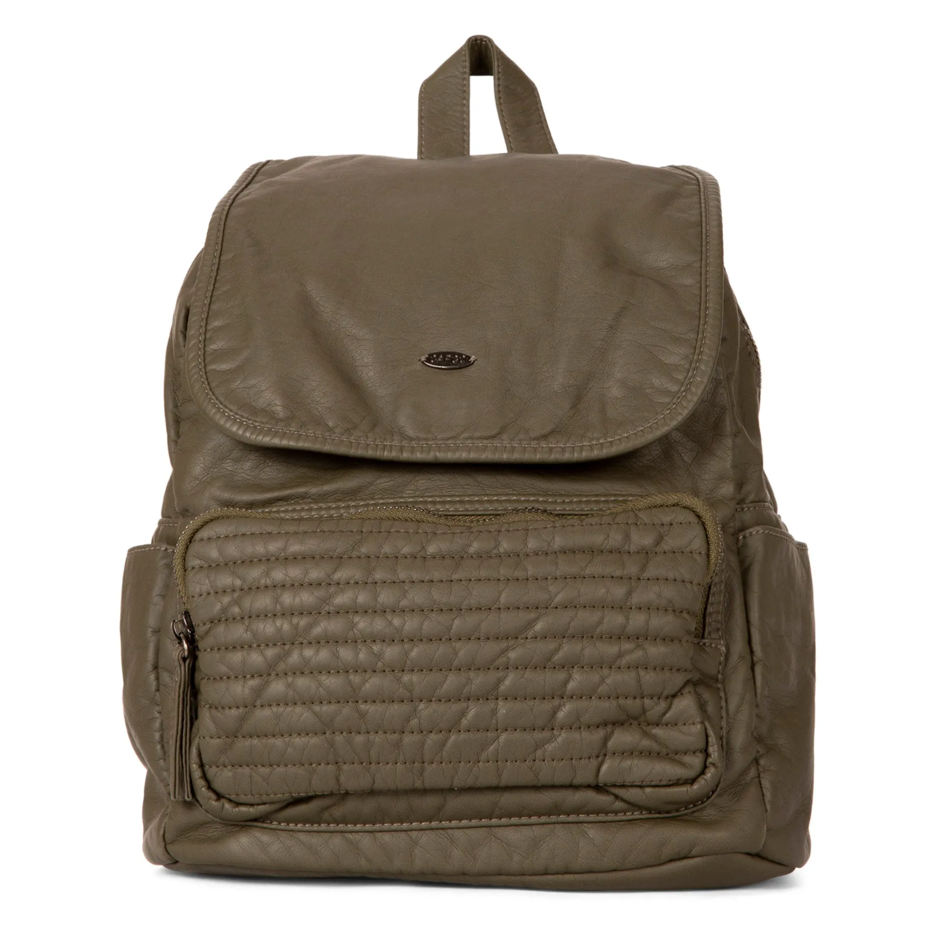 Quilted Flap Backpack