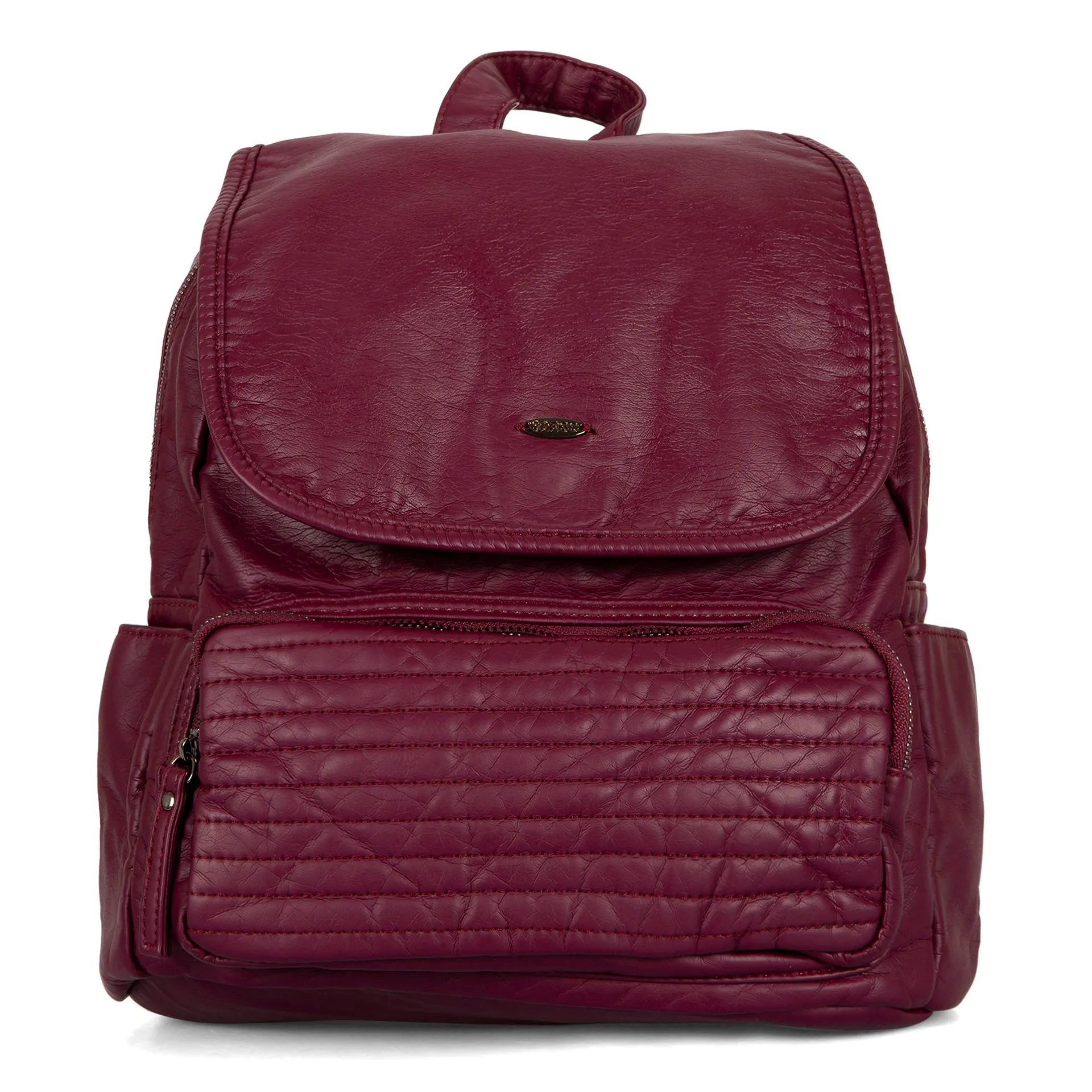 Quilted Flap Backpack