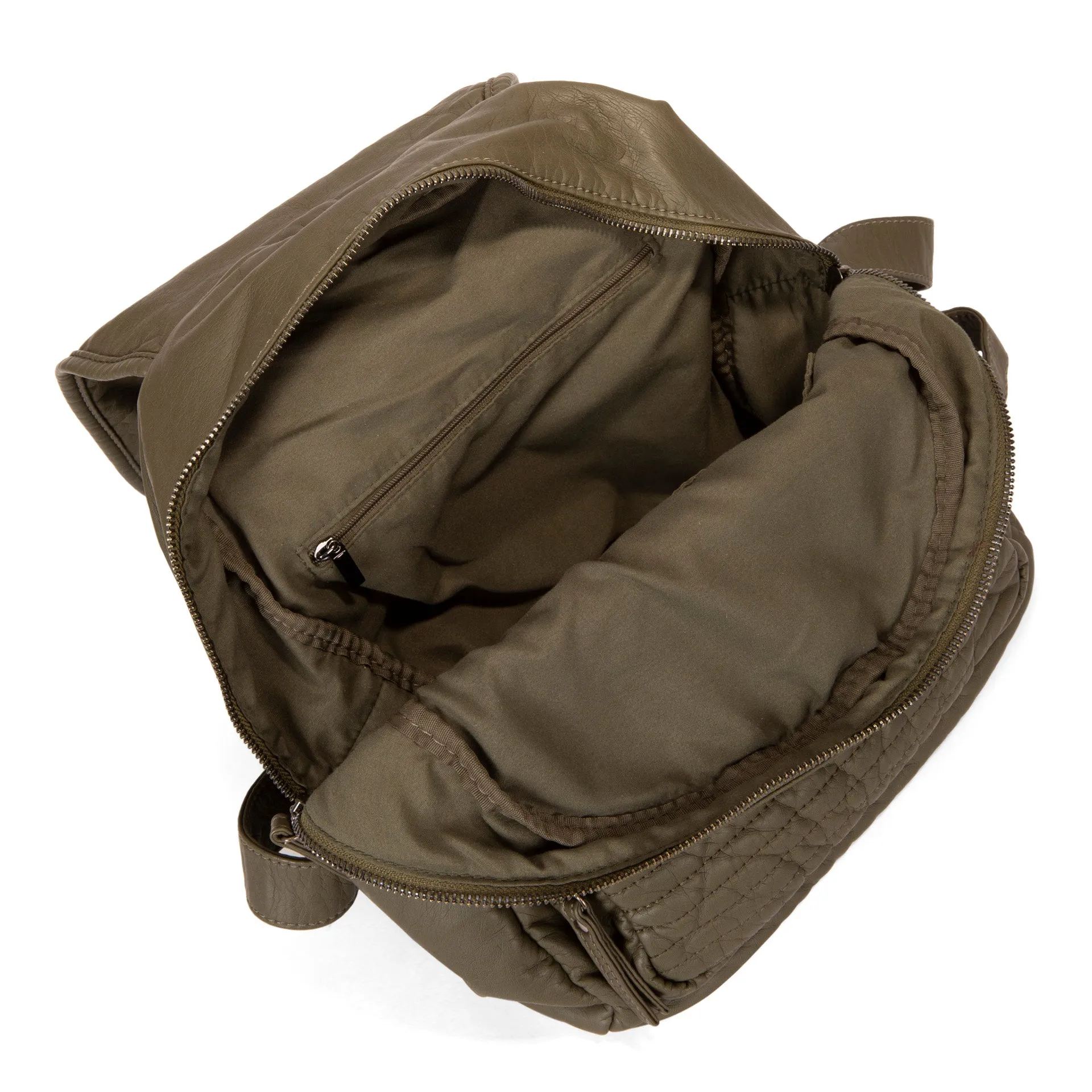 Quilted Flap Backpack
