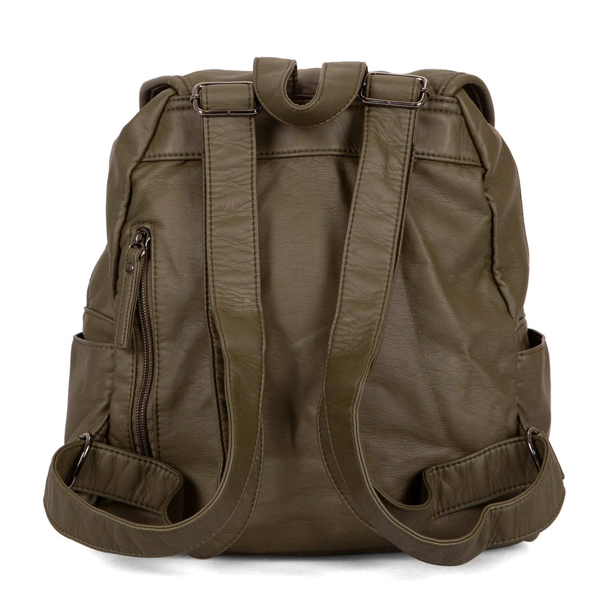 Quilted Flap Backpack