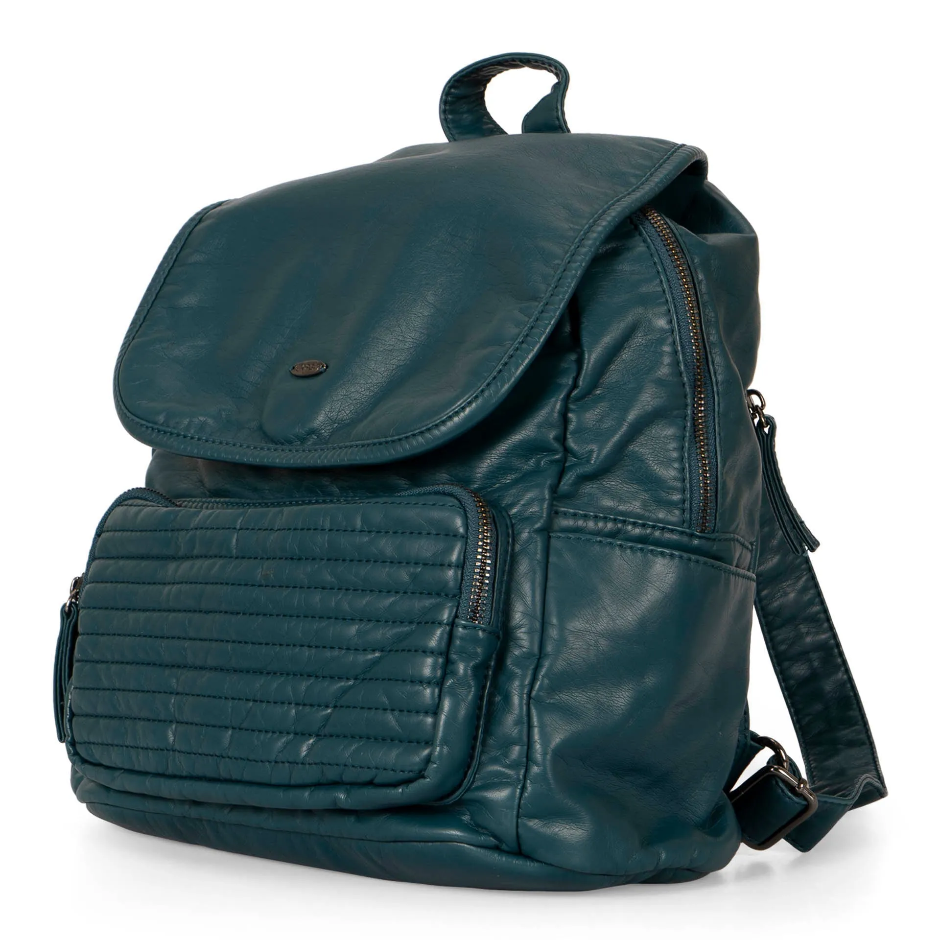 Quilted Flap Backpack