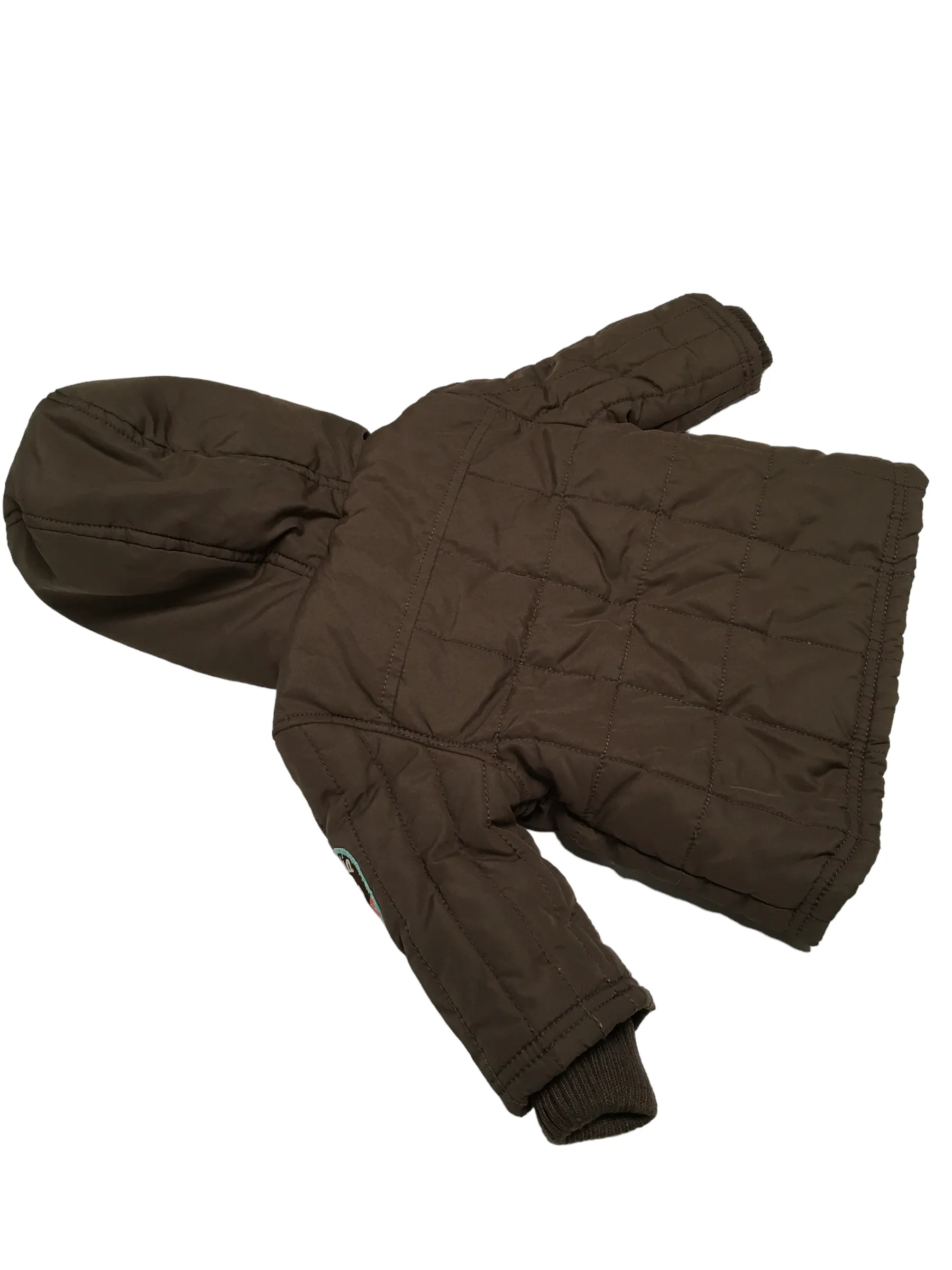 Rocha Little Rocha Brown Padded Coat with Hood Baby - Boys 3-6m