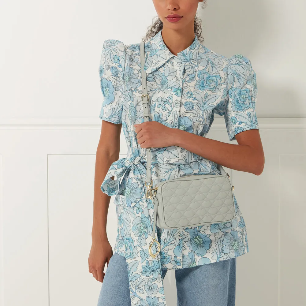 SHAGREEN QUILTED LIP ASHLEY LEATHER CROSSBODY BAG