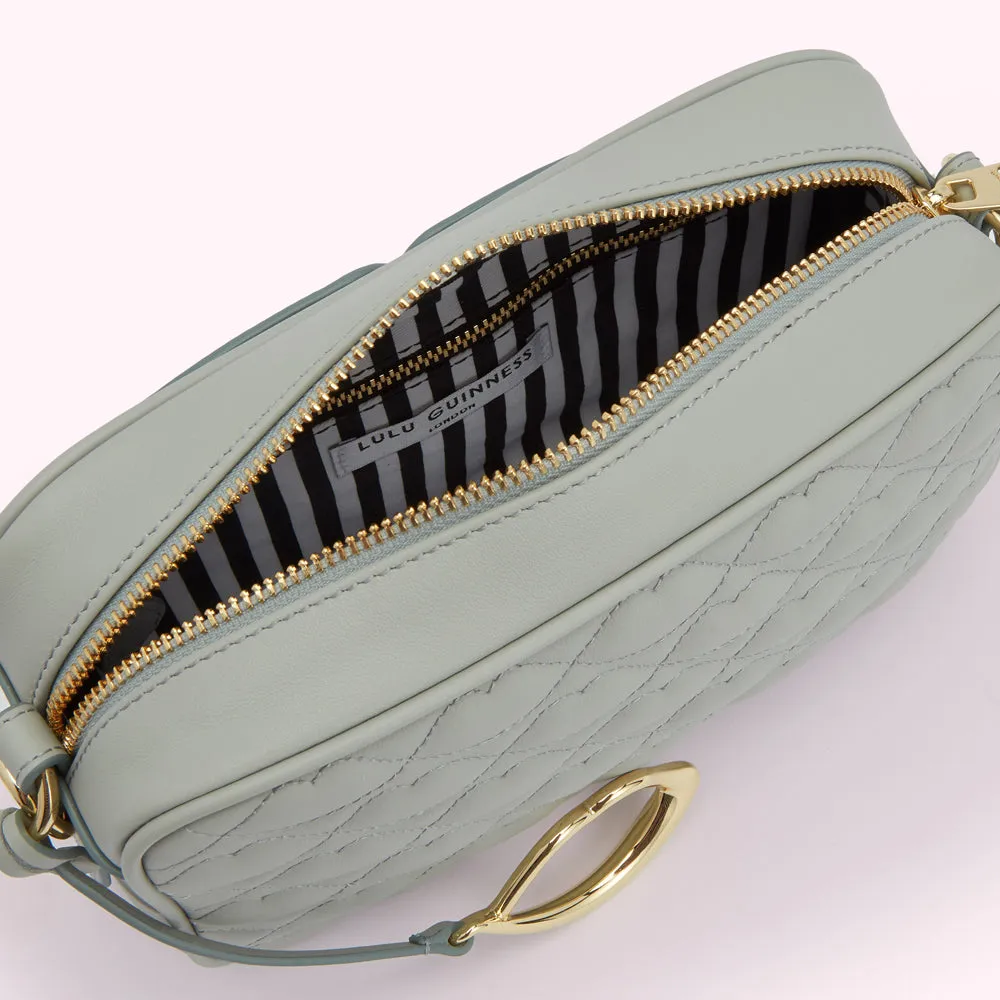 SHAGREEN QUILTED LIP ASHLEY LEATHER CROSSBODY BAG