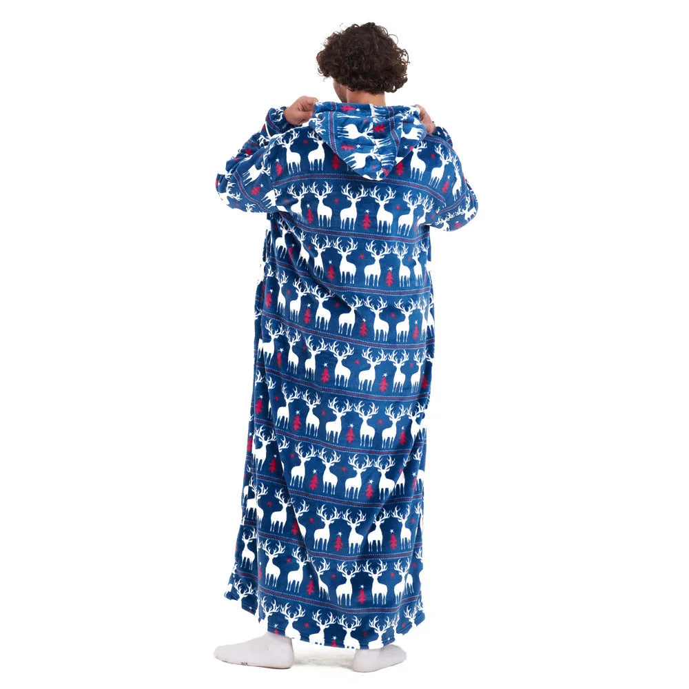 Snuggs Wearable Blanket Monk Dark blue Christmas