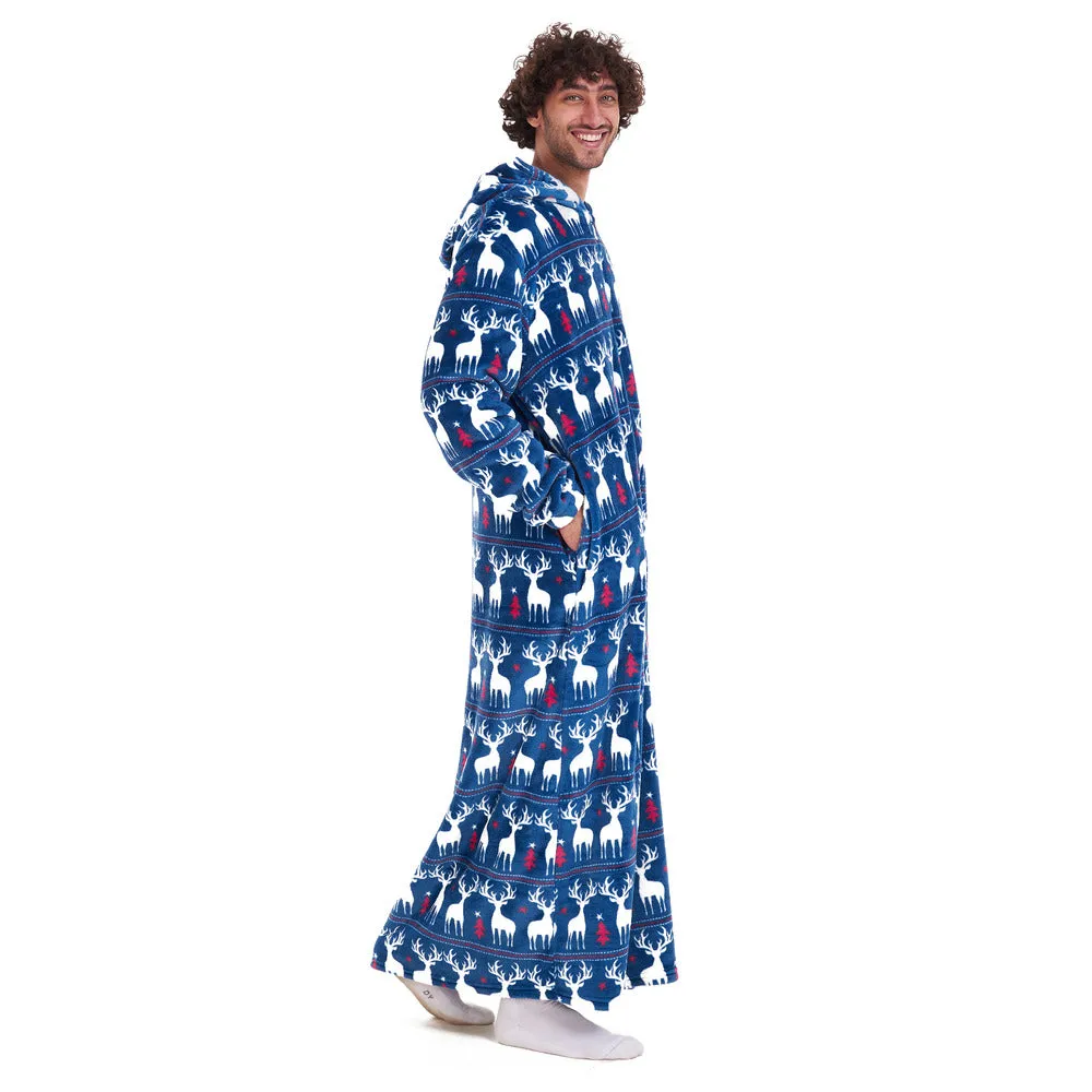 Snuggs Wearable Blanket Monk Dark blue Christmas
