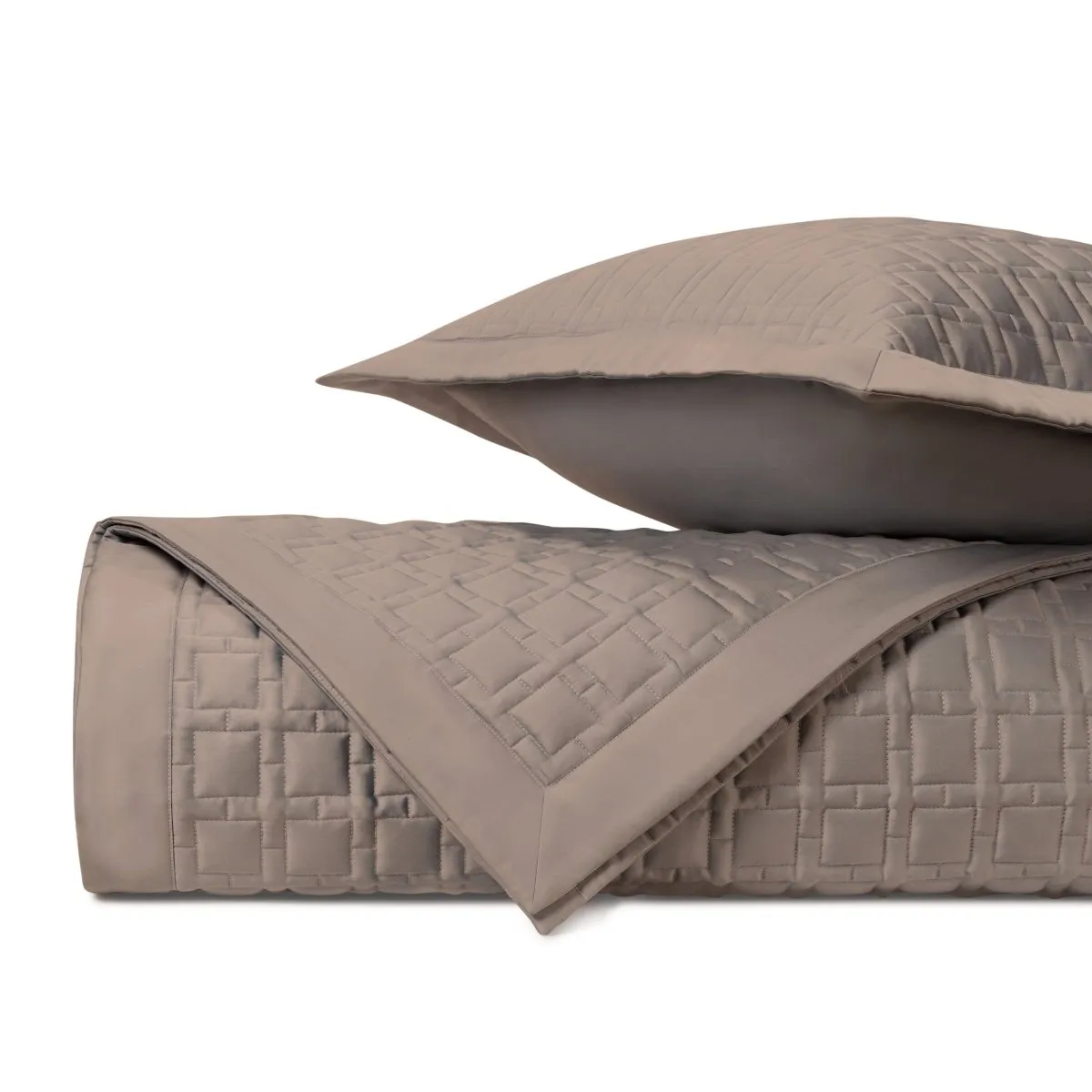 Square Quilted Mist Gray by Home Treasures