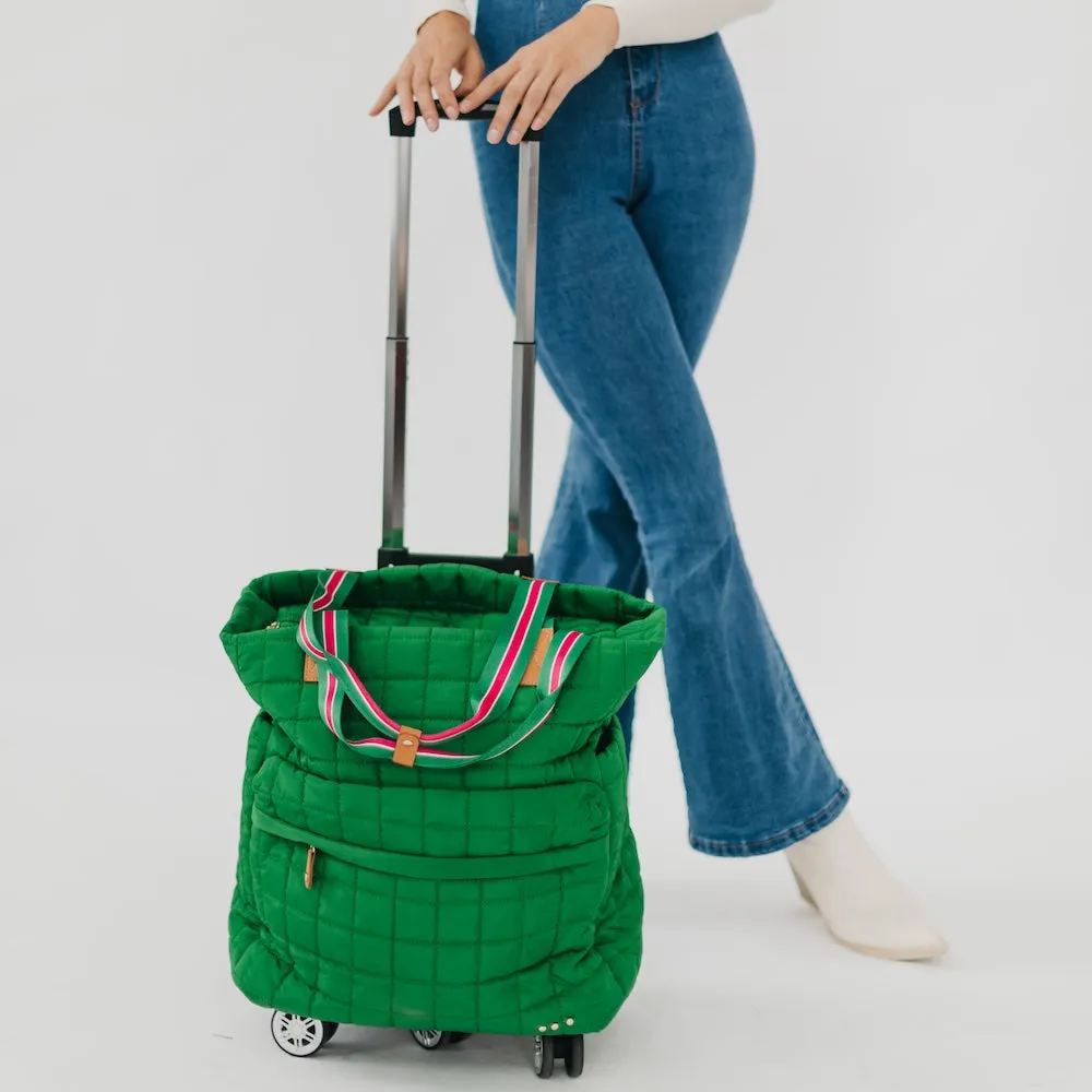 Tenley Quilted Tote Roller Bag by Pretty Simple (Ships in 2-3 Weeks)