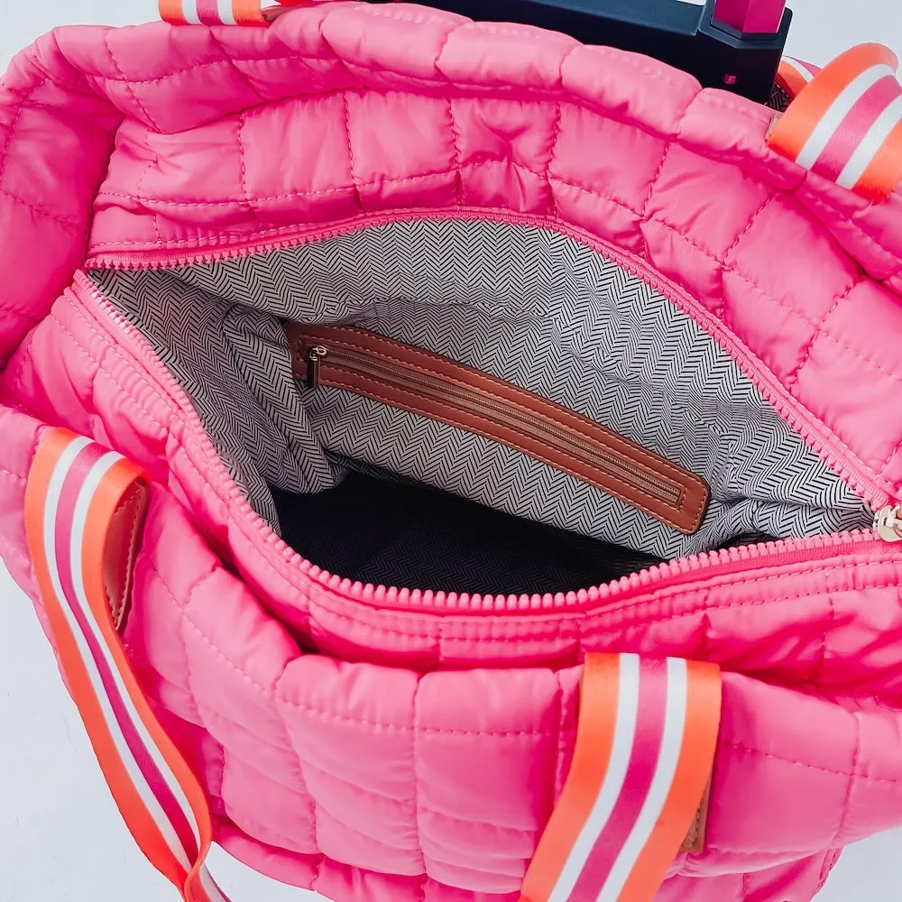 Tenley Quilted Tote Roller Bag by Pretty Simple (Ships in 2-3 Weeks)