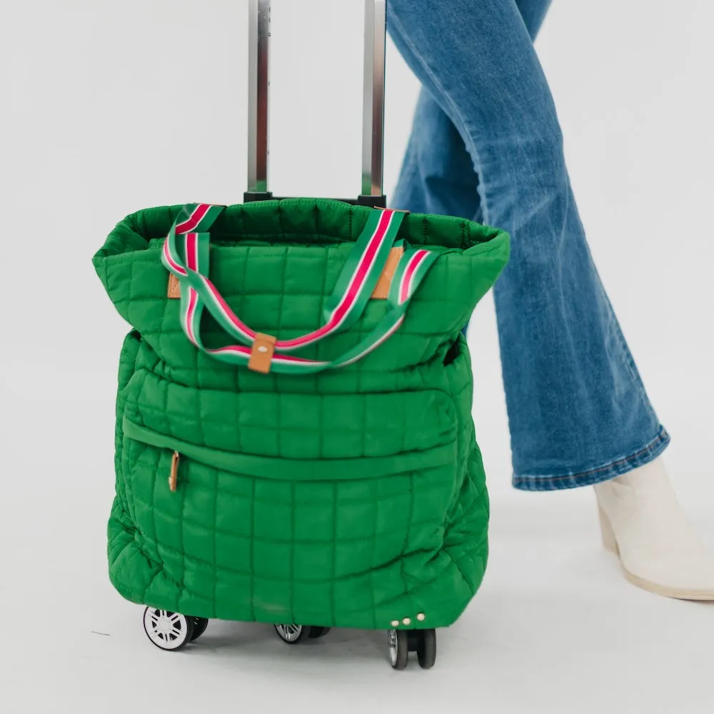 Tenley Quilted Tote Roller Bag by Pretty Simple (Ships in 2-3 Weeks)
