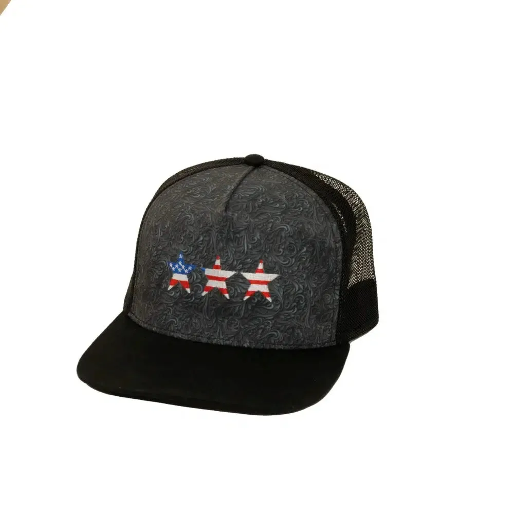 Valiant | Mens Black Snapback Trucker Hat