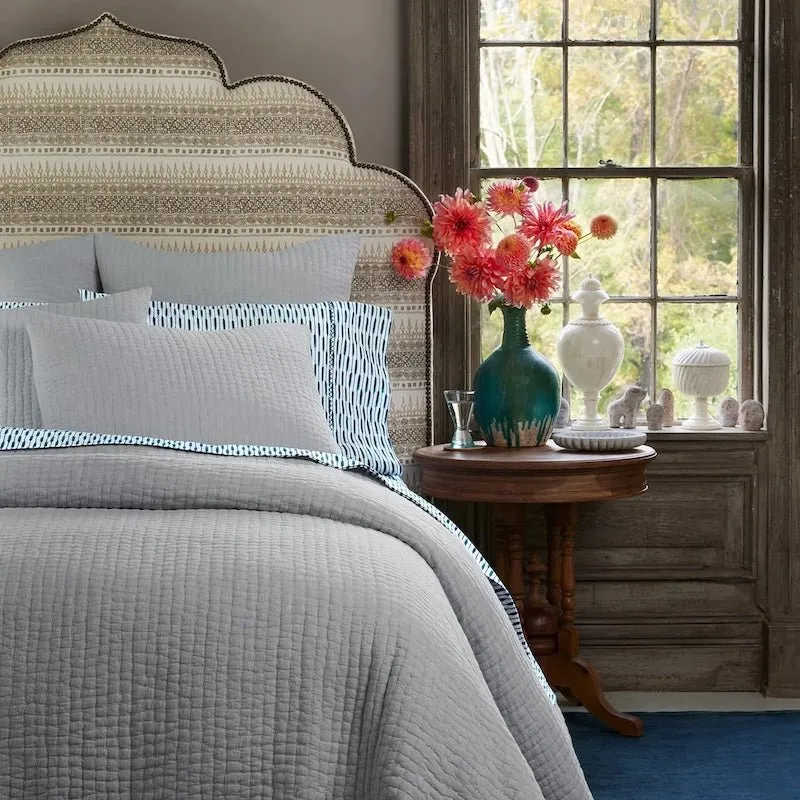Vivada Light Gray Coverlets by John Robshaw